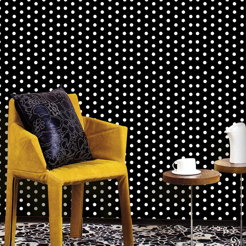 Vivolux | PVC abziehbare Tapeten Kinder Stil Polka Dots Wanddekor für das Schlafzimmer, leicht zu entfernen