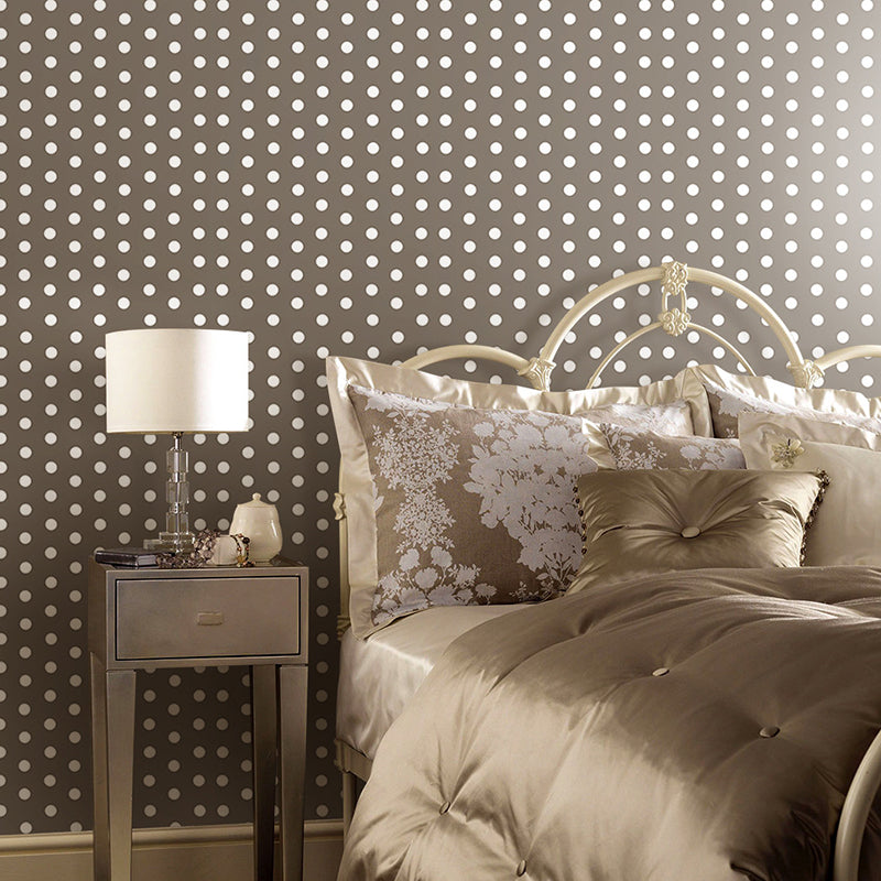 Vivolux | PVC abziehbare Tapeten Kinder Stil Polka Dots Wanddekor für das Schlafzimmer, leicht zu entfernen