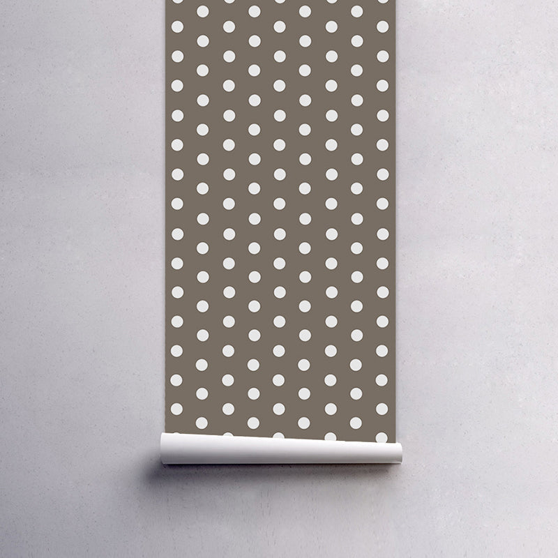 Vivolux | PVC abziehbare Tapeten Kinder Stil Polka Dots Wanddekor für das Schlafzimmer, leicht zu entfernen