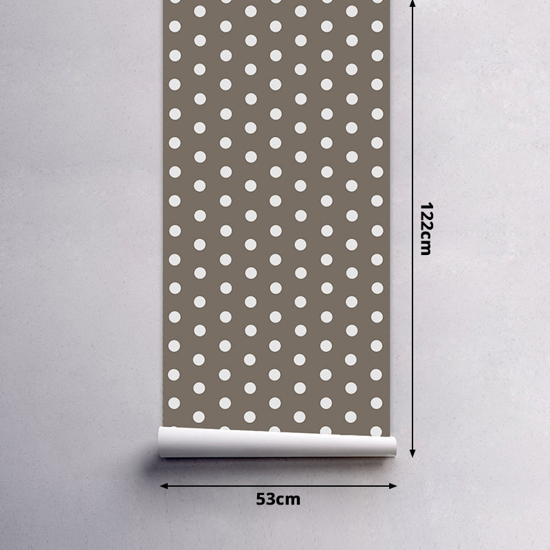 Vivolux | PVC abziehbare Tapeten Kinder Stil Polka Dots Wanddekor für das Schlafzimmer, leicht zu entfernen