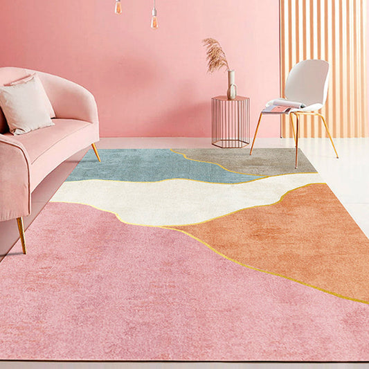 Vivolux | Nieuwigheid Stijl Kleurrijk Gebied Tapijt met Kleurblok Ontwerp Huisdier Vriendelijk Polyester Tapijten voor Kamer