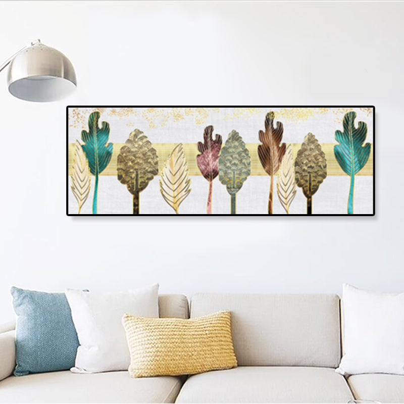 Vivolux | Texturiertes Stillleben Zeichnung Wandkunst Leinwand Nordischer Stil Wanddekoration für das Wohnzimmer