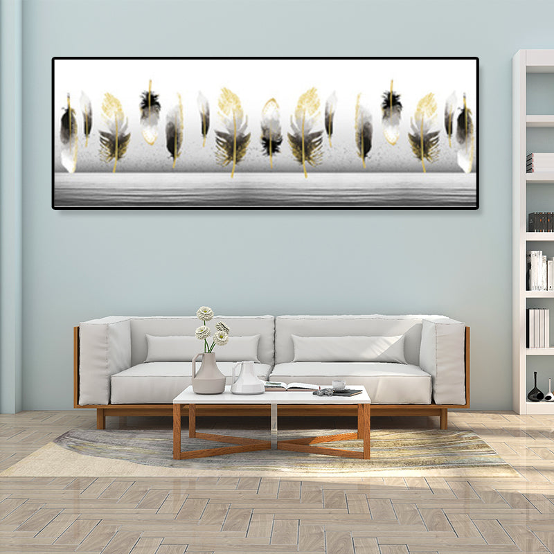 Vivolux | Texturiertes Stillleben Zeichnung Wandkunst Leinwand Nordischer Stil Wanddekoration für das Wohnzimmer