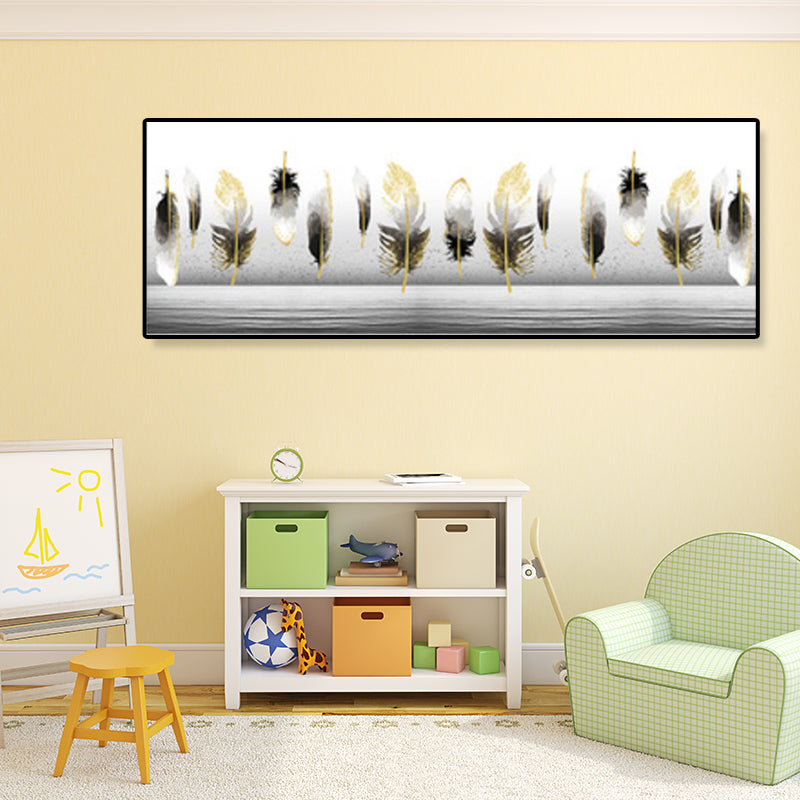 Vivolux | Texturiertes Stillleben Zeichnung Wandkunst Leinwand Nordischer Stil Wanddekoration für das Wohnzimmer