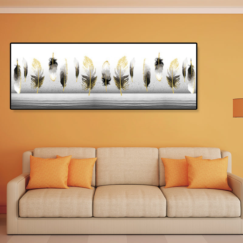 Vivolux | Texturiertes Stillleben Zeichnung Wandkunst Leinwand Nordischer Stil Wanddekoration für das Wohnzimmer