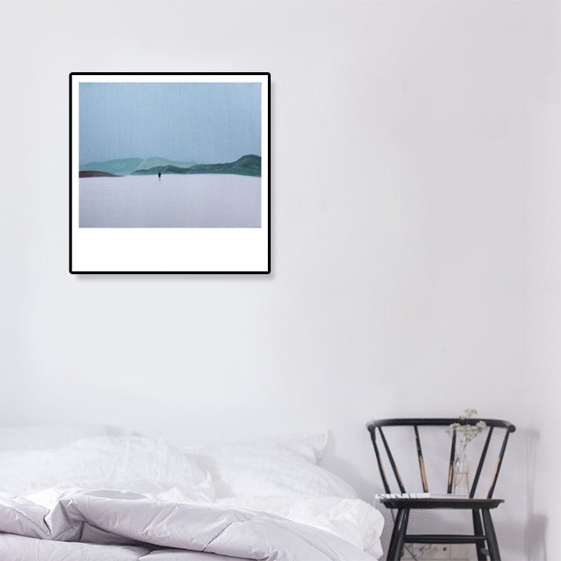 Vivolux | Pop Art Landschaftsmalerei Leinwand Texturiert Pastellfarben Wanddekoration für das Wohnzimmer