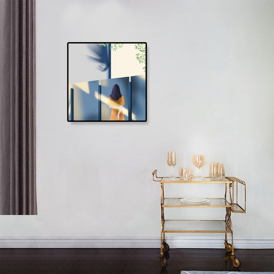 Vivolux | Nordic Canvas Wandkunst Helle Farbige Illustrierte Figur Wanddekoration für das Mädchenzimmer