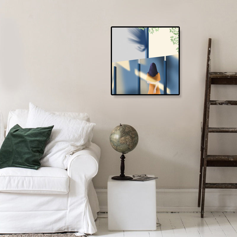 Vivolux | Nordic Canvas Wandkunst Helle Farbige Illustrierte Figur Wanddekoration für das Mädchenzimmer