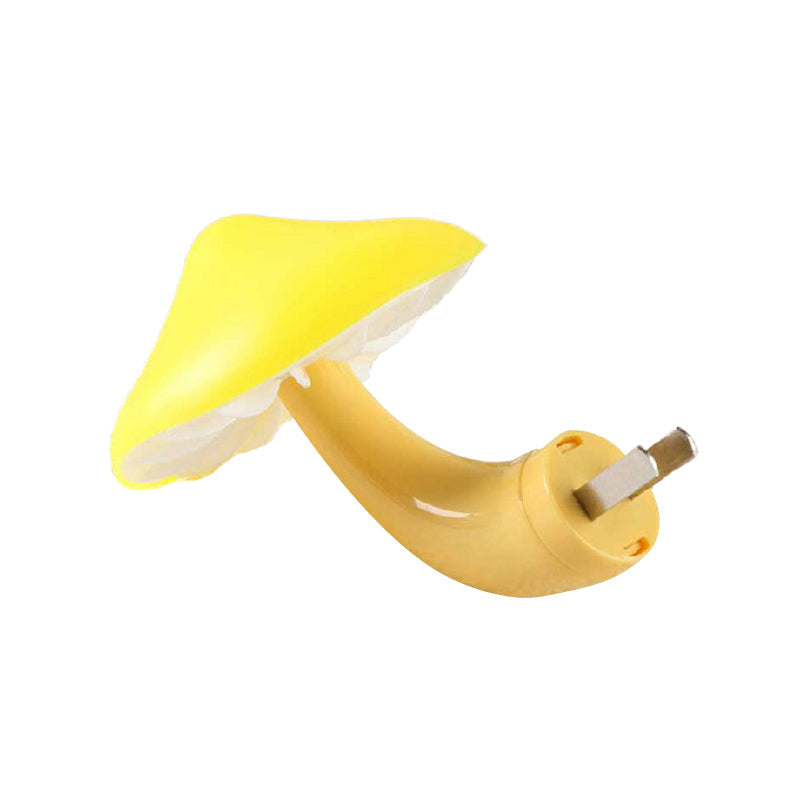 Vivolux | Schöne weiße LED-Wandlampe Pilz 1 Kopf Kunststoff Stecker Wandleuchte für Flur