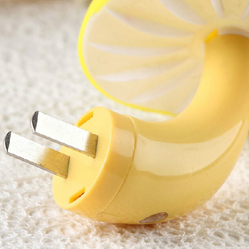 Vivolux | Schöne weiße LED-Wandlampe Pilz 1 Kopf Kunststoff Stecker Wandleuchte für Flur