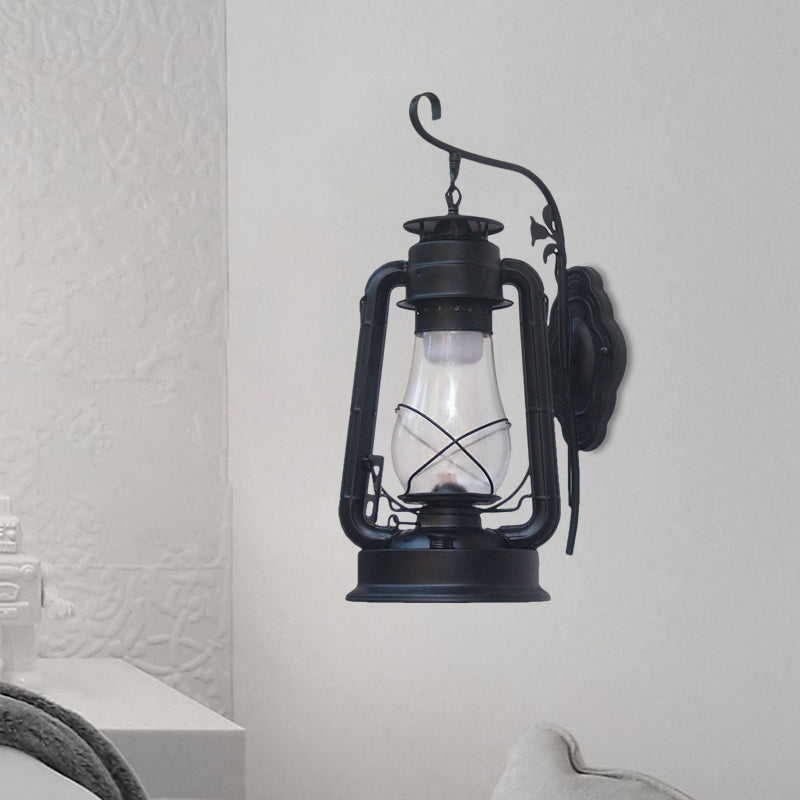 Vivolux | 1 Glühbirne Kerosin Wandmontierte Lichtarmatur Küstenstil Schwarz/Bronze/Kupfer Klarglasbeleuchtung