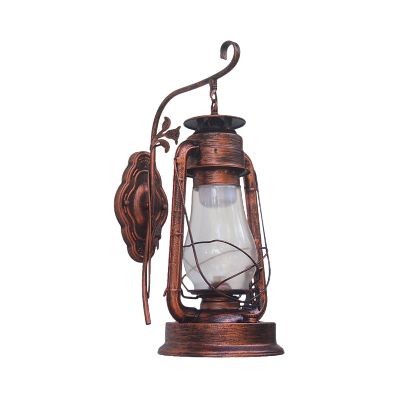 Vivolux | 1 Glühbirne Kerosin Wandmontierte Lichtarmatur Küstenstil Schwarz/Bronze/Kupfer Klarglasbeleuchtung