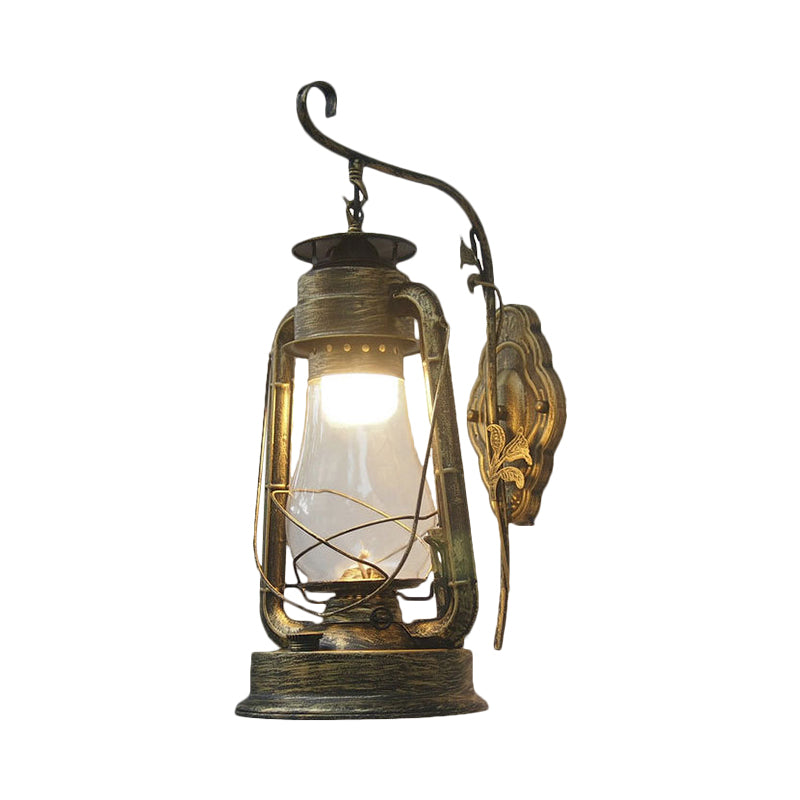 Vivolux | 1 Glühbirne Kerosin Wandmontierte Lichtarmatur Küstenstil Schwarz/Bronze/Kupfer Klarglasbeleuchtung