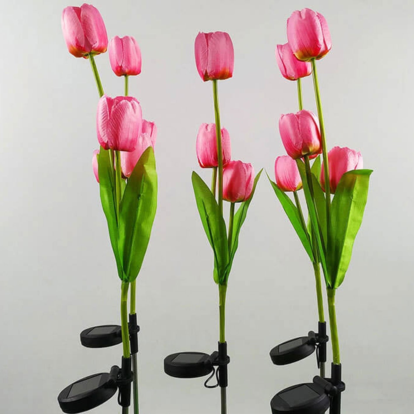 Vivolux | Solar Tulpe Rasenlicht Außen Garten LED Tulpe Blumenlicht Bodenstecker Landschaftslicht