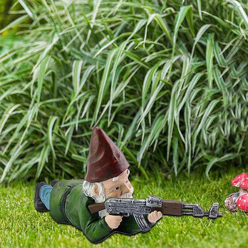 Vivolux | Militärischer Gartenzwerg mit Tarnuniform