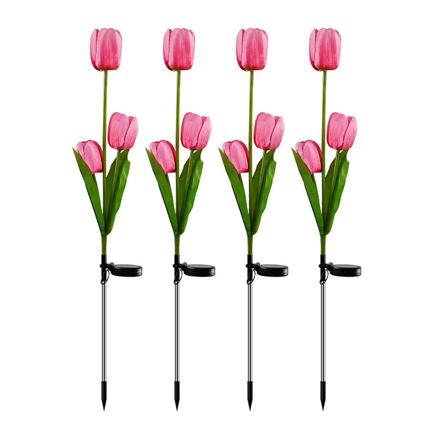 Vivolux | Solar Tulpe Rasenlicht Außen Garten LED Tulpe Blumenlicht Bodenstecker Landschaftslicht
