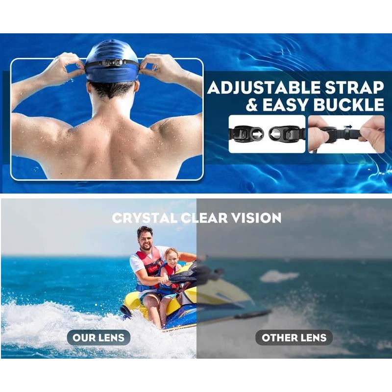 Vivolux | Weitwinkel-Schwimmbrille mit Antibeschlag-Effekt