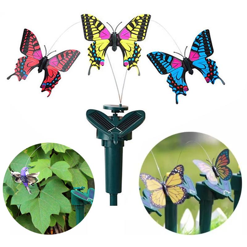 Vivolux | Solarbetriebener tanzender Kolibri und Schmetterling