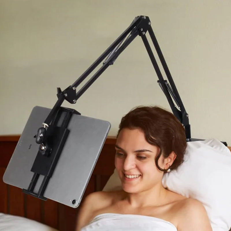 Vivolux | Ausziehbarer, versteckter Telefon-/Tablethalter am Bett