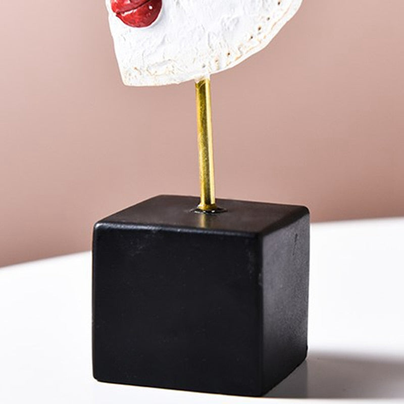 Vivolux | Abstract Pop Art Gesicht Home Skulptur