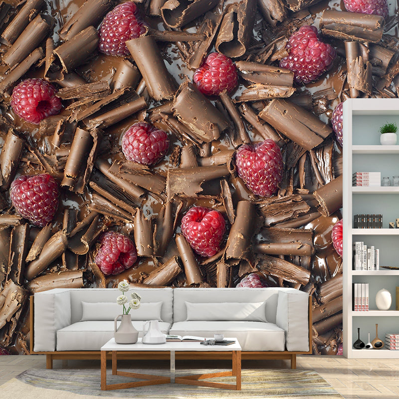 Vivolux | Lichte kleur chocolade muurstain resistente hedendaagse dessertwinkel wandbekleding