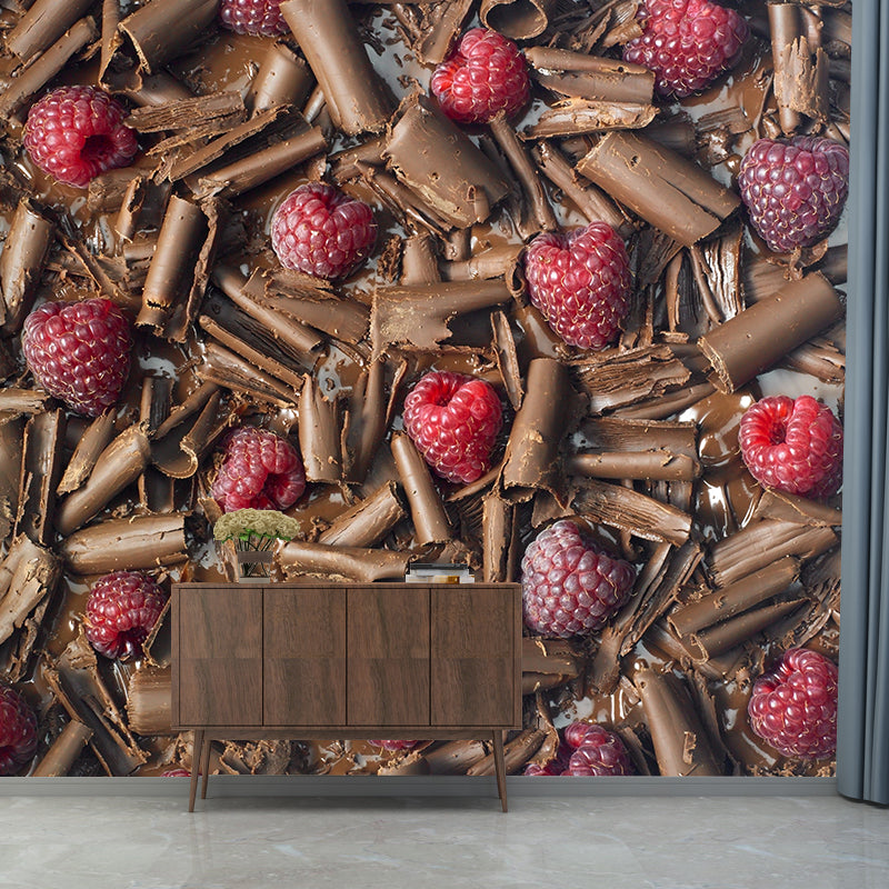 Vivolux | Lichte kleur chocolade muurstain resistente hedendaagse dessertwinkel wandbekleding