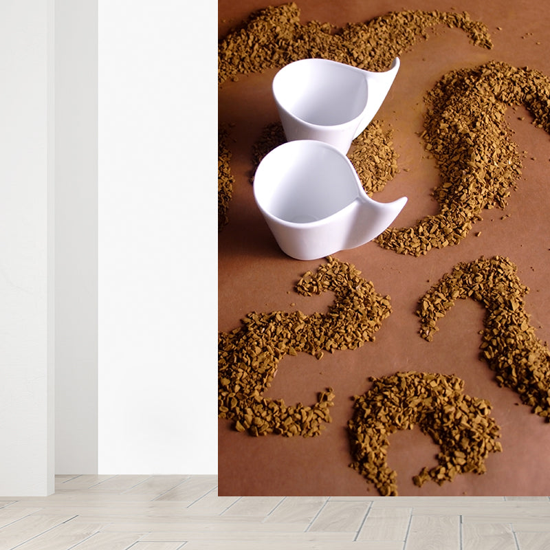 Vivolux | Pastel Farbe Kaffeebohnen Wanddekoration für die Dekoration Moderner Wohnzimmer Wanddekoration