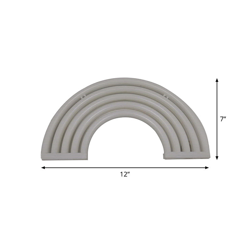 Vivolux | Plastic Rainbow Nachtlicht Modern Style LED Weiße Wand Nachtlampe mit USB Stecker-Kabel