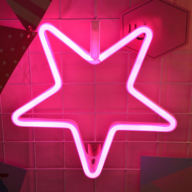 Vivolux | Pentastar Plastic Nachtlicht Modernistische LED Witte Muur Nachtverlichting voor Kinderen Kamer