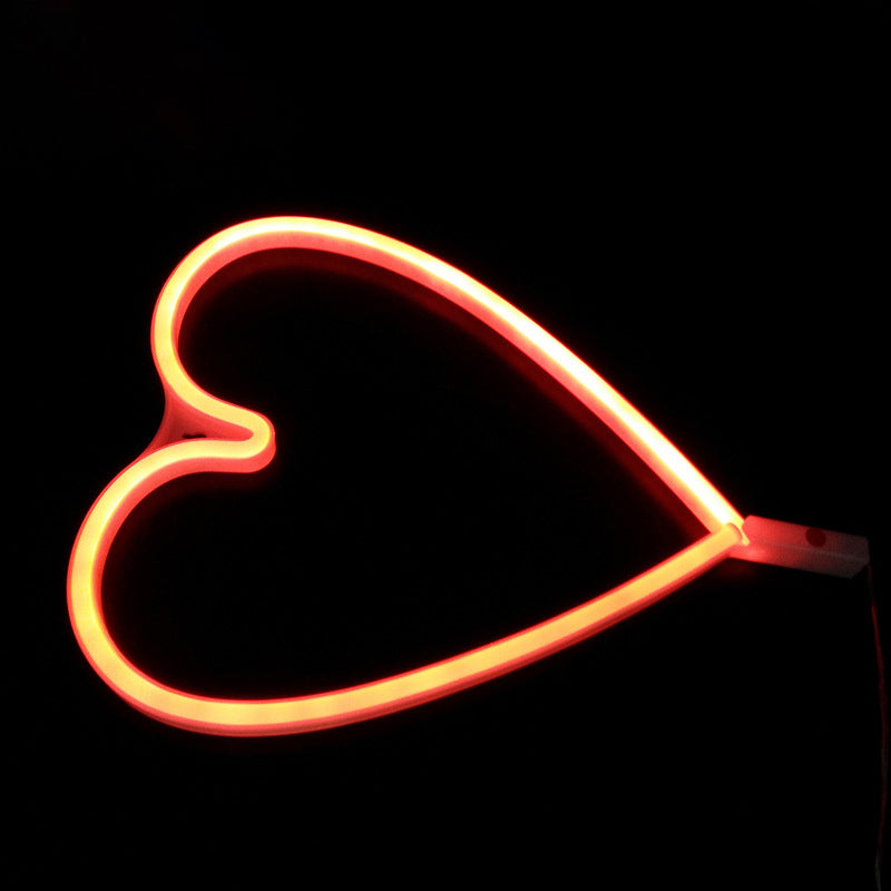 Vivolux | Plastic Loving Heart Wand Nachtlicht Kids Style Plug-in LED Weiße Nachttischlampe