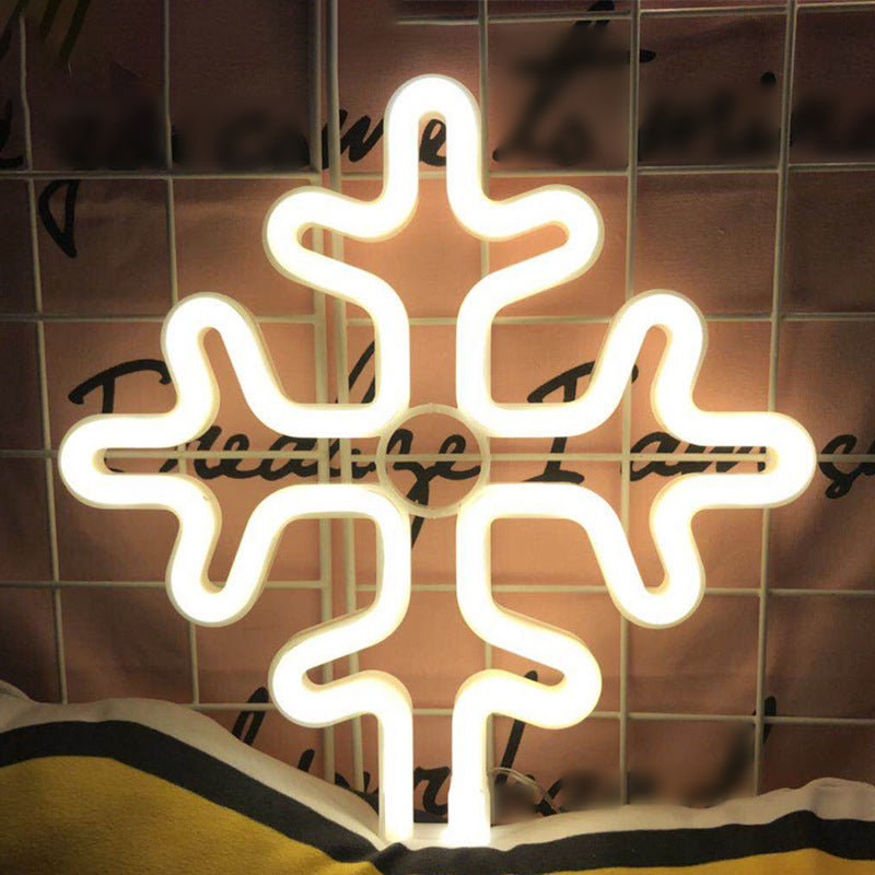 Vivolux | Plastic Animation Framework Nachtlamp Minimalistisch USB LED Witte Wand Nachtverlichting