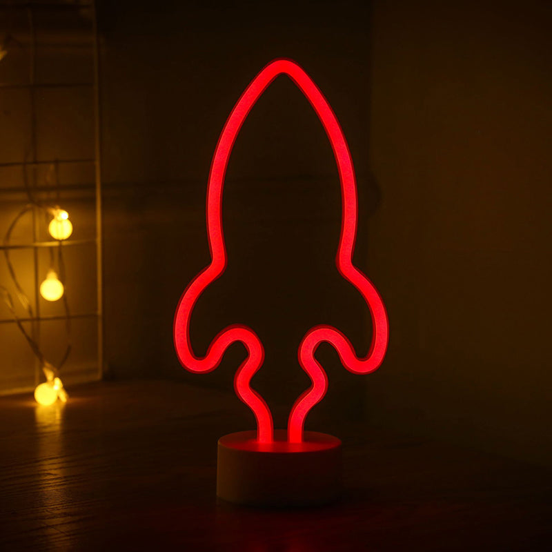 Vivolux | Rocket Baby Schlafzimmer Wand Nachtlampe Plastik LED Minimalistische Nachttischlampe in Weiß