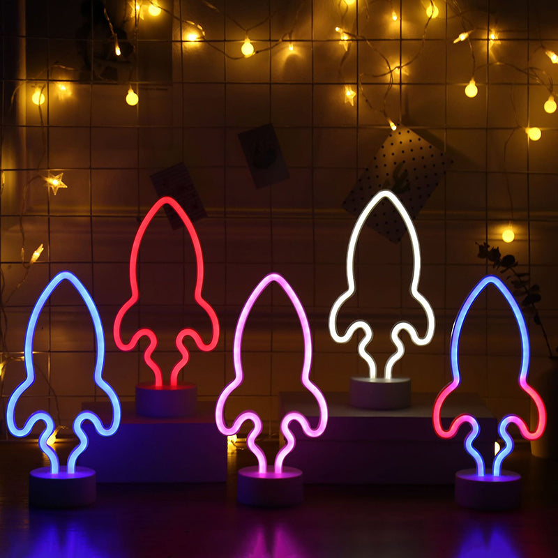 Vivolux | Rocket Baby Schlafzimmer Wand Nachtlampe Plastik LED Minimalistische Nachttischlampe in Weiß
