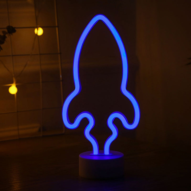 Vivolux | Rocket Baby Schlafzimmer Wand Nachtlampe Plastik LED Minimalistische Nachttischlampe in Weiß