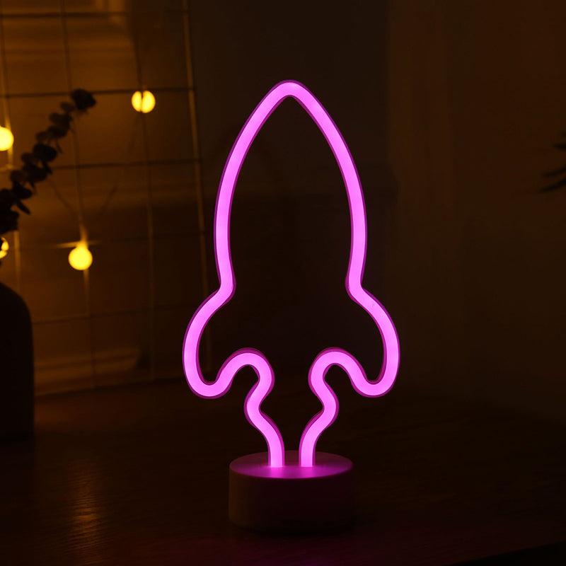 Vivolux | Rocket Baby Schlafzimmer Wand Nachtlampe Plastik LED Minimalistische Nachttischlampe in Weiß
