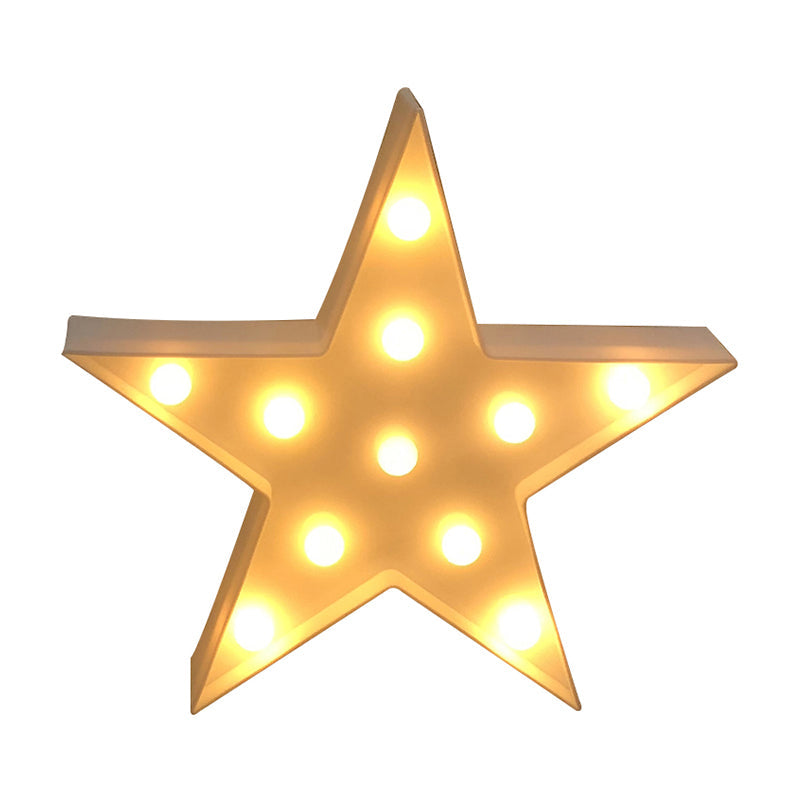 Vivolux | Pentacle Baby Schlafzimmer Nachttischlampe Kunststoff Modern Stil LED Nachbeleuchtung in Gelb