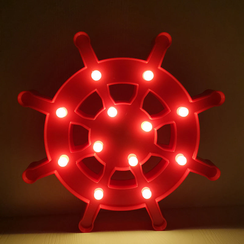 Vivolux | Segel Element Plastik Nachtischlampe Nordic LED Wandlampe für das Babyzimmer