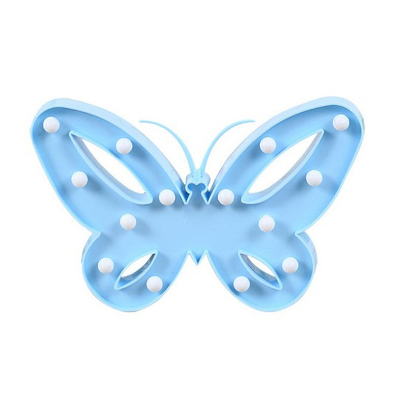 Vivolux | Nordic Butterfly Nachttischbeleuchtung Kunststoff Mädchen Schlafzimmer LED Wandlampe
