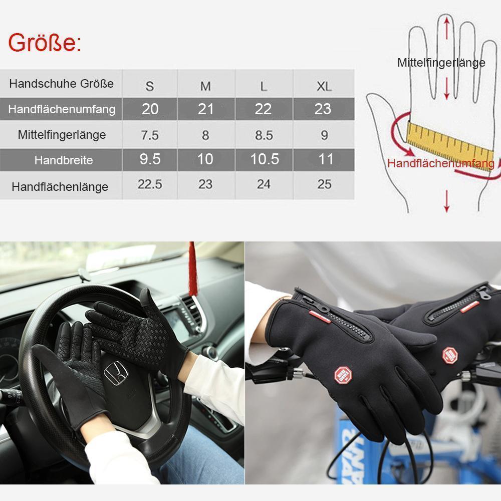 Vivolux | Hochwertige, warme, winddichte und wasserdichte Touchscreen-Handschuhe, Unisex