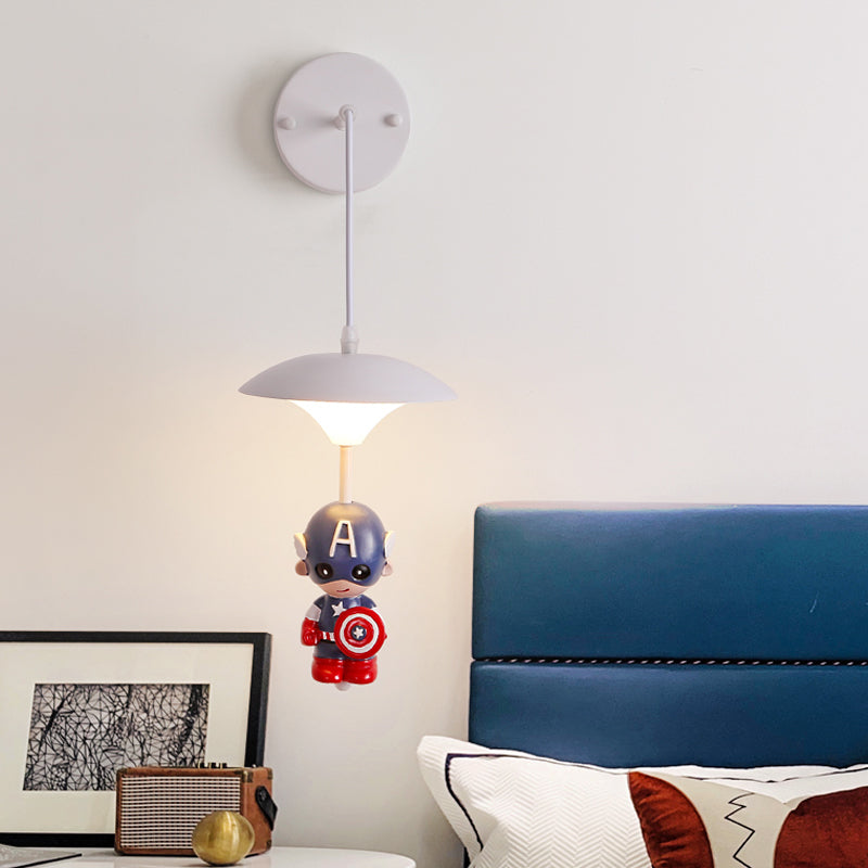 Vivolux | Schimmel Schattens Wandlampe Kind Acryl LED Weiße Wandmontierte Leuchte mit Cartoon Dekoration