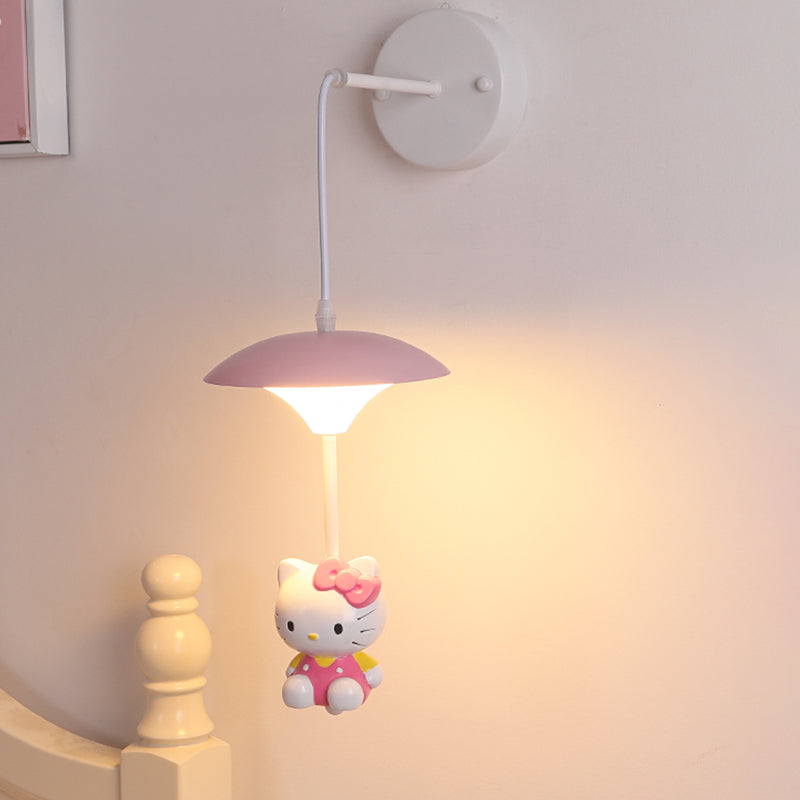 Vivolux | Schimmel Schattens Wandlampe Kind Acryl LED Weiße Wandmontierte Leuchte mit Cartoon Dekoration