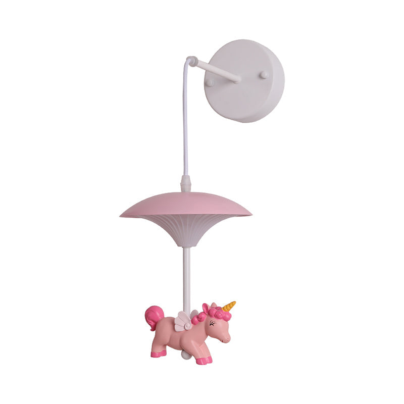 Vivolux | Schimmel Schattens Wandlampe Kind Acryl LED Weiße Wandmontierte Leuchte mit Cartoon Dekoration