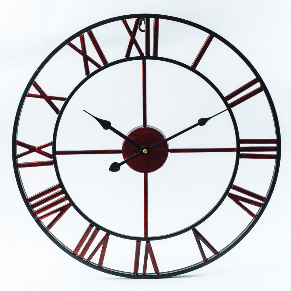 Vivolux | Vintage Eisen Große Retro Wanduhr