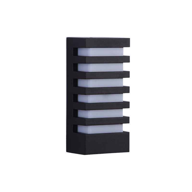 Vivolux | Rechthoekige LED Wandlamp Eenvoud Metallic Buiten Patio Wandlamp Verlichting