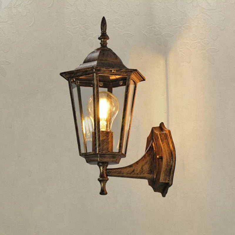 Vivolux | Tapered Klarer Glas Wand Scone Licht Traditionelle Einzelne Außen Wand Licht Fixture