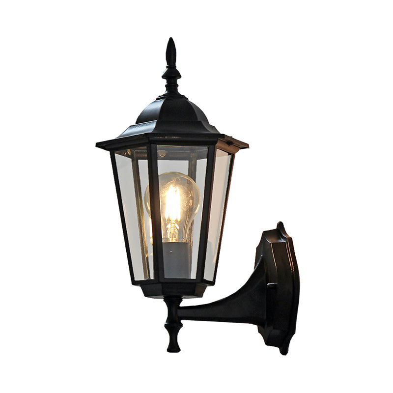 Vivolux | Tapered Klarer Glas Wand Scone Licht Traditionelle Einzelne Außen Wand Licht Fixture