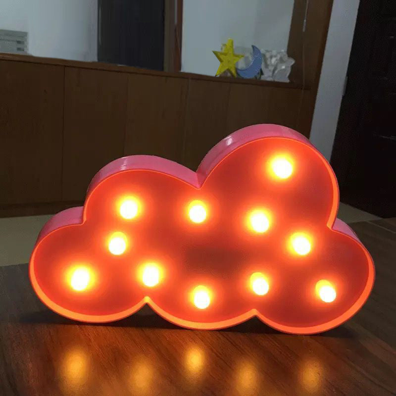 Vivolux | Kids Style Wolkenvormige Batterijlamp Plastic Slaapkamer LED Nachtkastje Verlichting