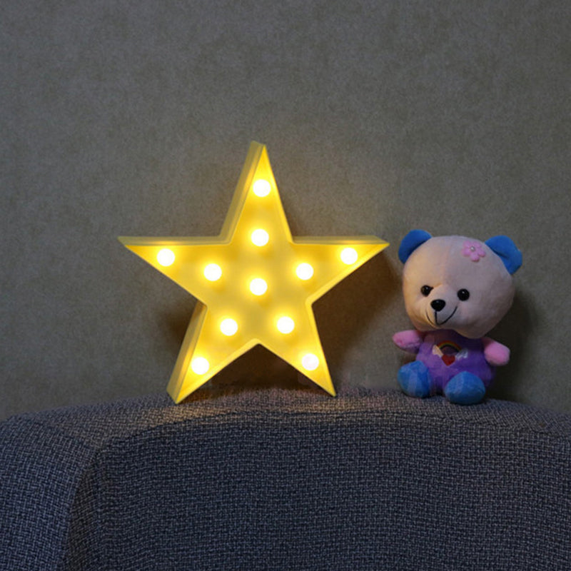 Vivolux | Sternförmige LED-Nachtbeleuchtung Künstlerische Kunststoff Kindergarten Batteriebetriebene Wandlampe