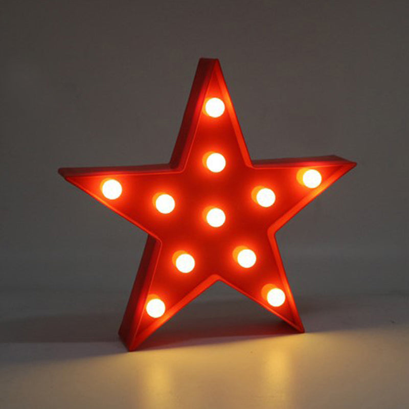 Vivolux | Sternförmige LED-Nachtbeleuchtung Künstlerische Kunststoff Kindergarten Batteriebetriebene Wandlampe