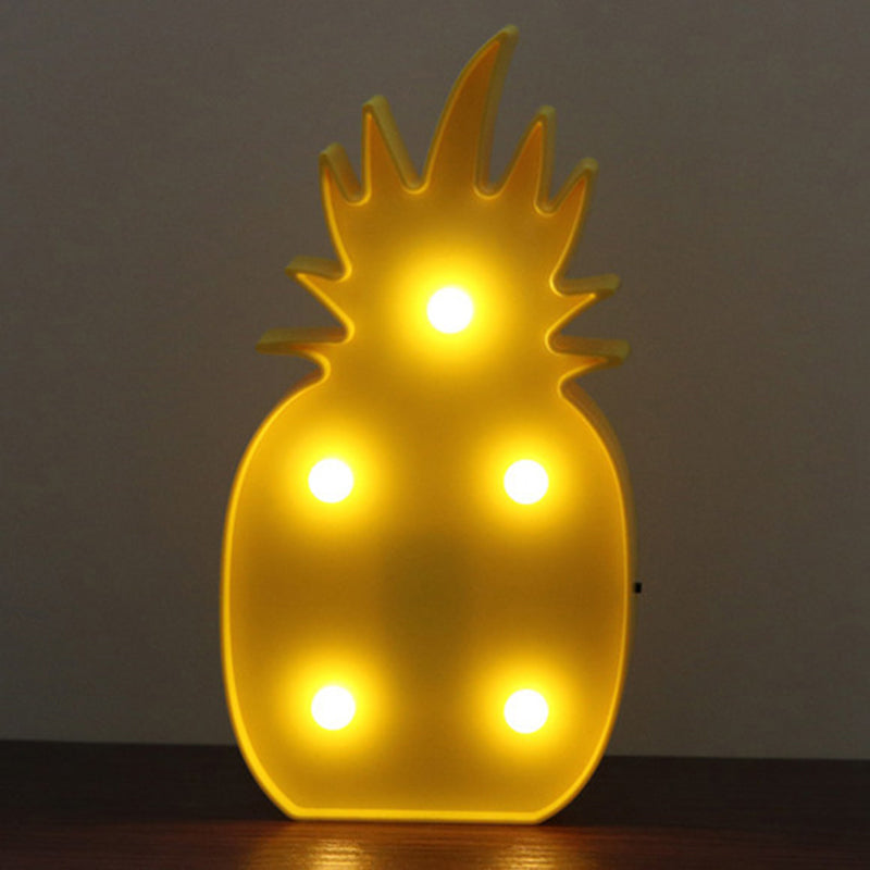 Vivolux | Plastik Obst Form LED Tischlampe Kinder Batterie Nachttischlampe für Schlafzimmer